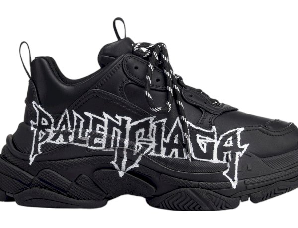 Balenciaga Triple S DIY Metal Black/White: A Bold Fusion of Luxury and Customization